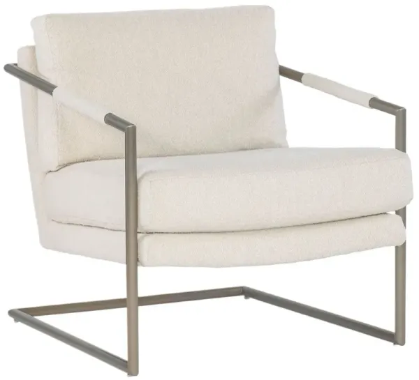 Moody Boucle/Steel Accent Chair