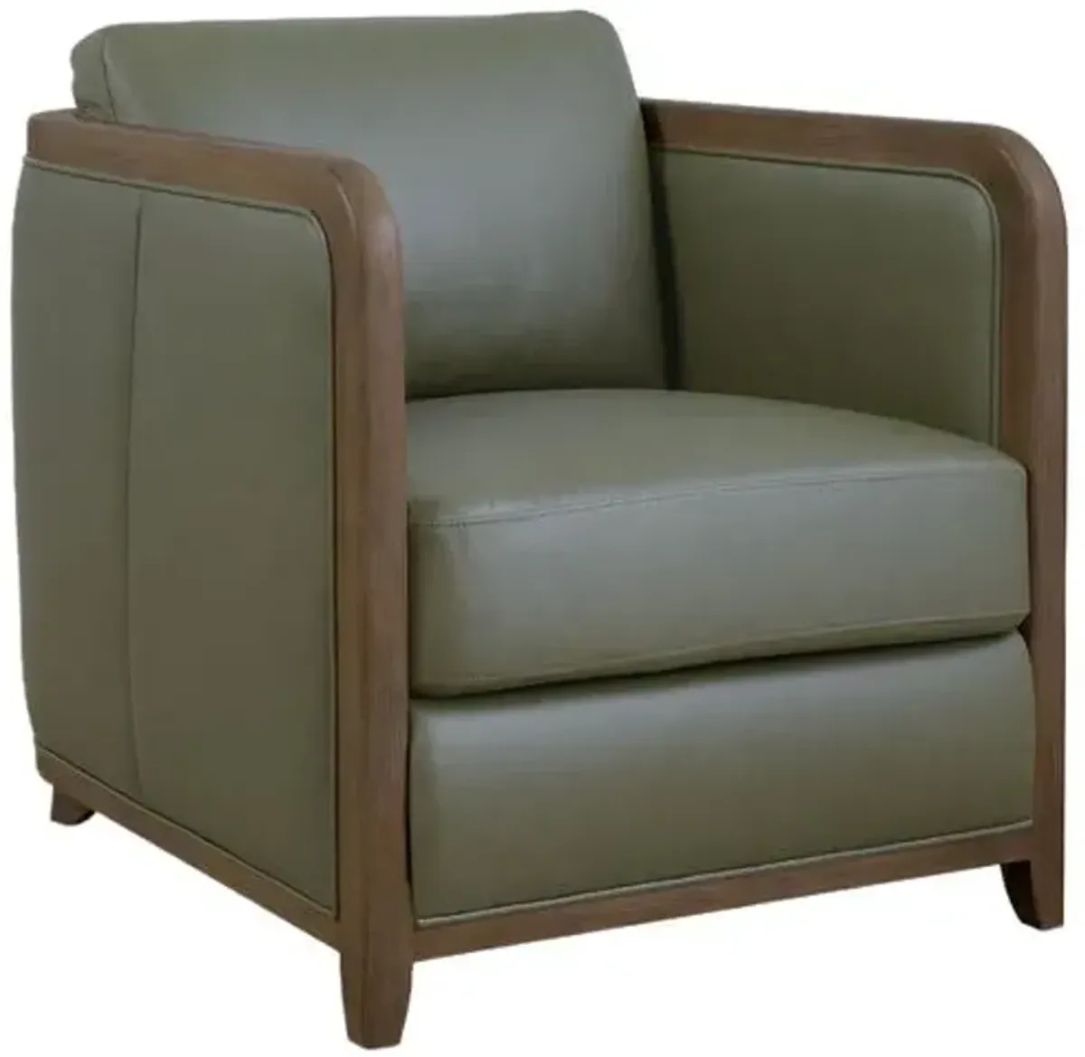 Breeze Leather Accent Chair - Green - Hooker Furniture, Comfortable, Durable