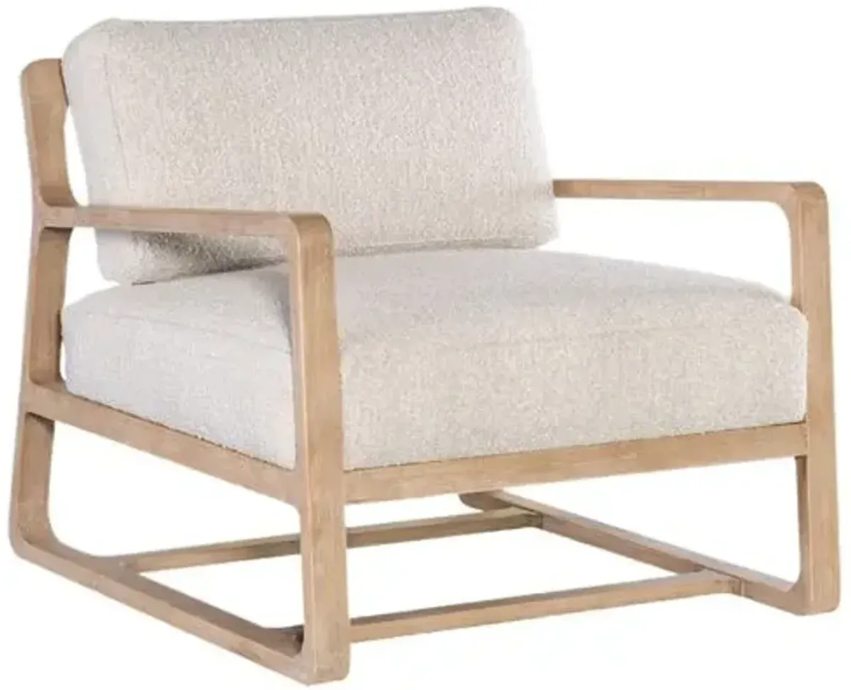 Moraine Boucle Accent Chair - Beige - Hooker Furniture, Comfortable, Durable