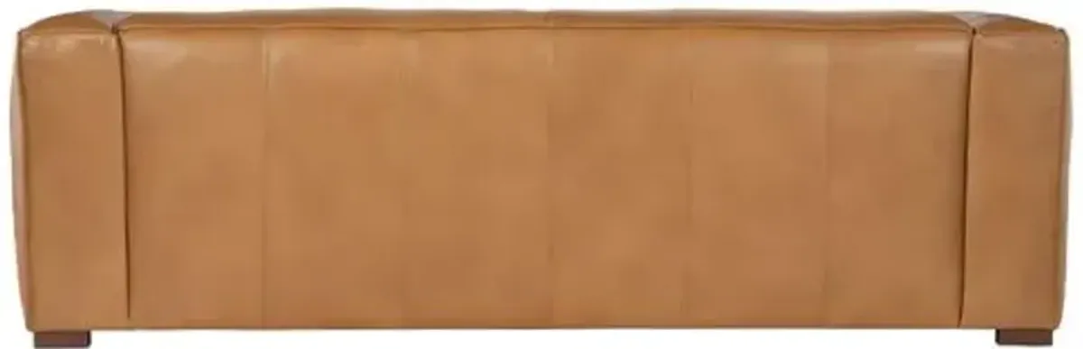 Maria Leather Sofa - Caramel - Hooker Furniture