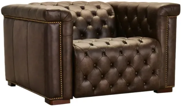 Savion Deux Leather Power Recliner - Hooker Furniture - Brown