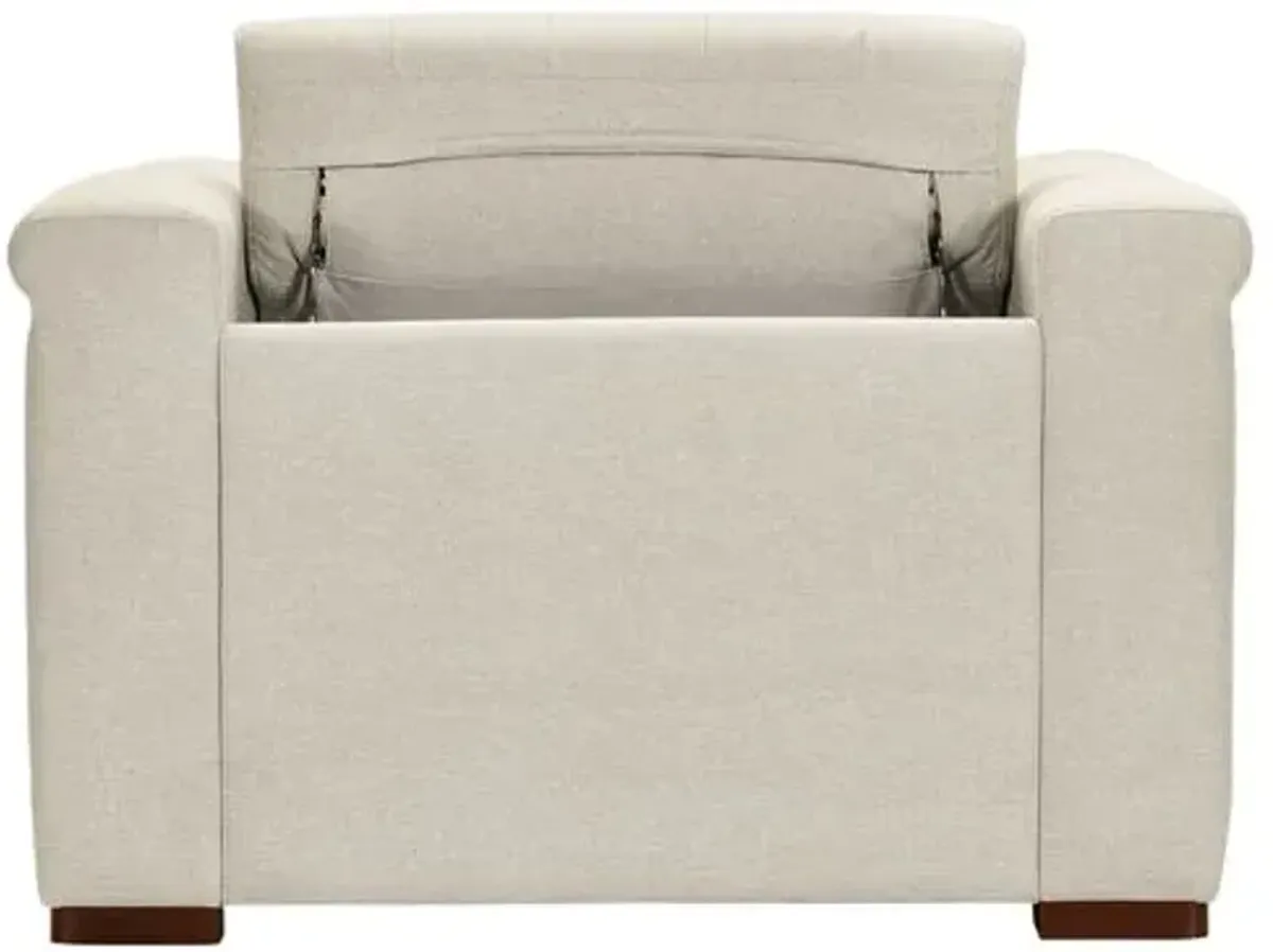 Savion Deux Leather Power Recliner - Hooker Furniture - Beige
