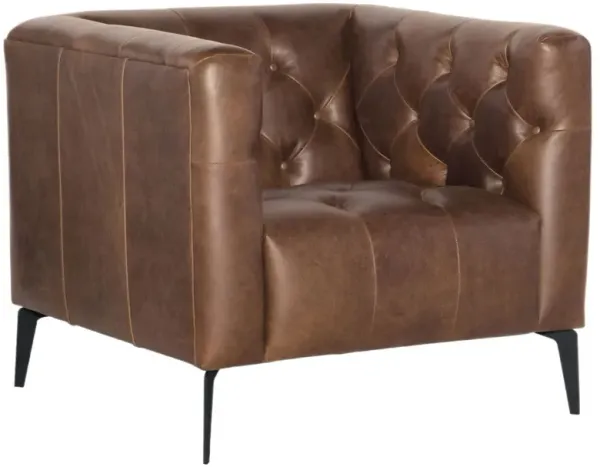 Nicolla Leather Stationary Chair