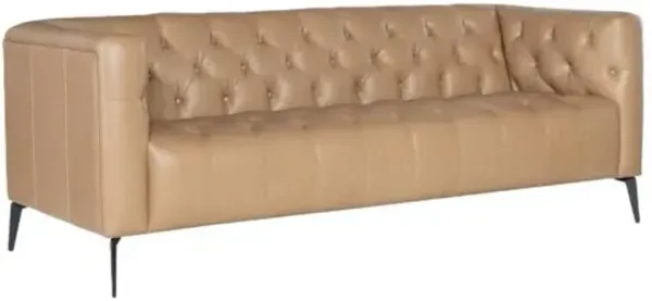 Nicolla Leather Stationary Sofa - Hooker Furniture