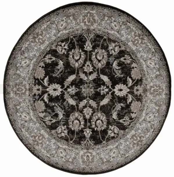 Chevy Bordered Rug, Black