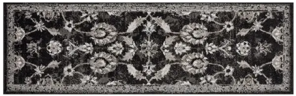 Chevy Bordered Rug, Black