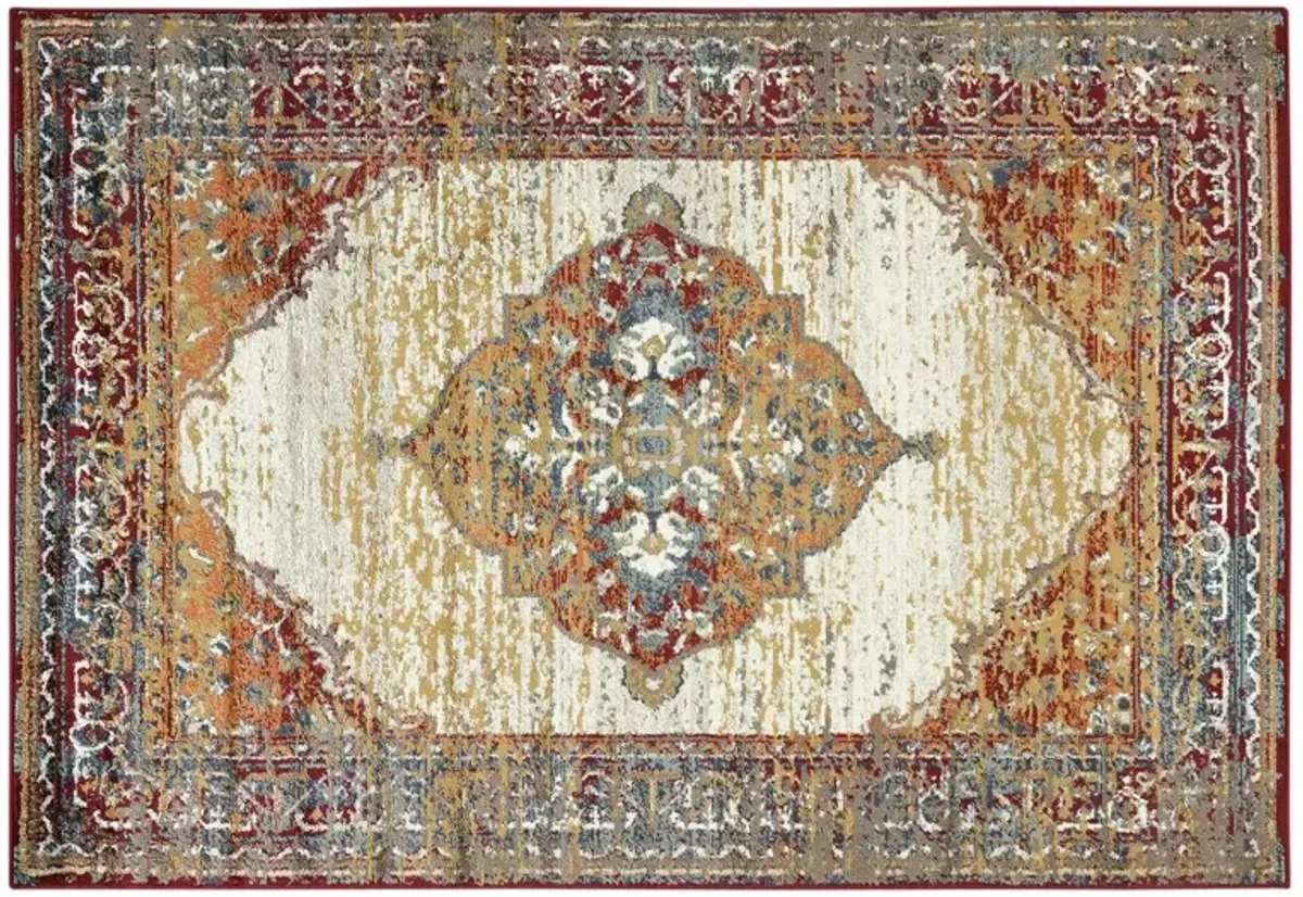 Rolland Medallion Rug, Beige