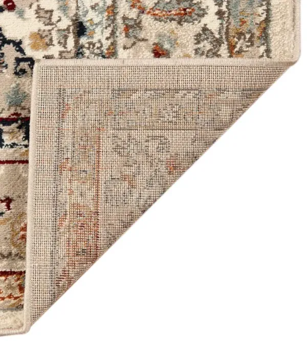 Samson Bordered Rug, Ivory