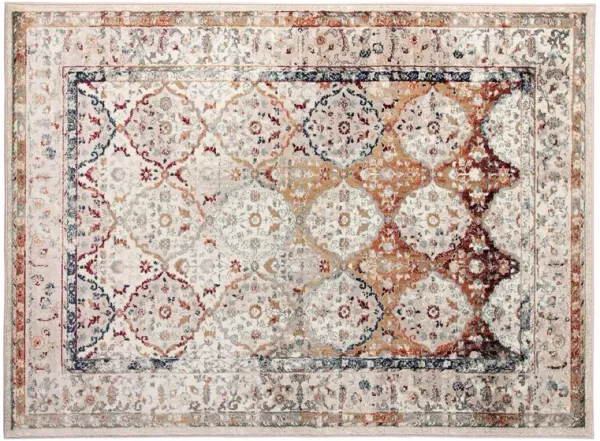 Samson Bordered Rug, Ivory