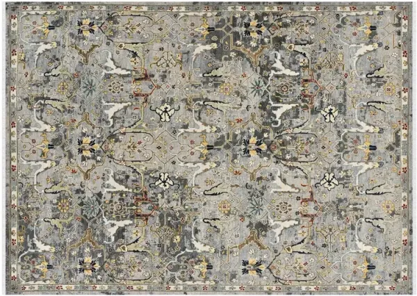 Bristol Hand-Knotted Wool Rug, Deep Silver