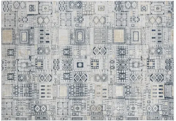 Franklin Rug, Navy/Gold