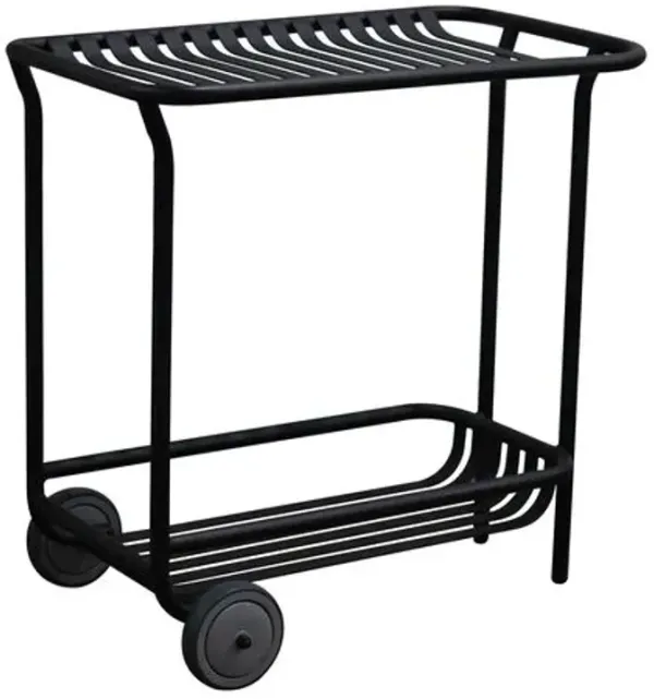Arboria 32" Outdoor Bar Cart - Black
