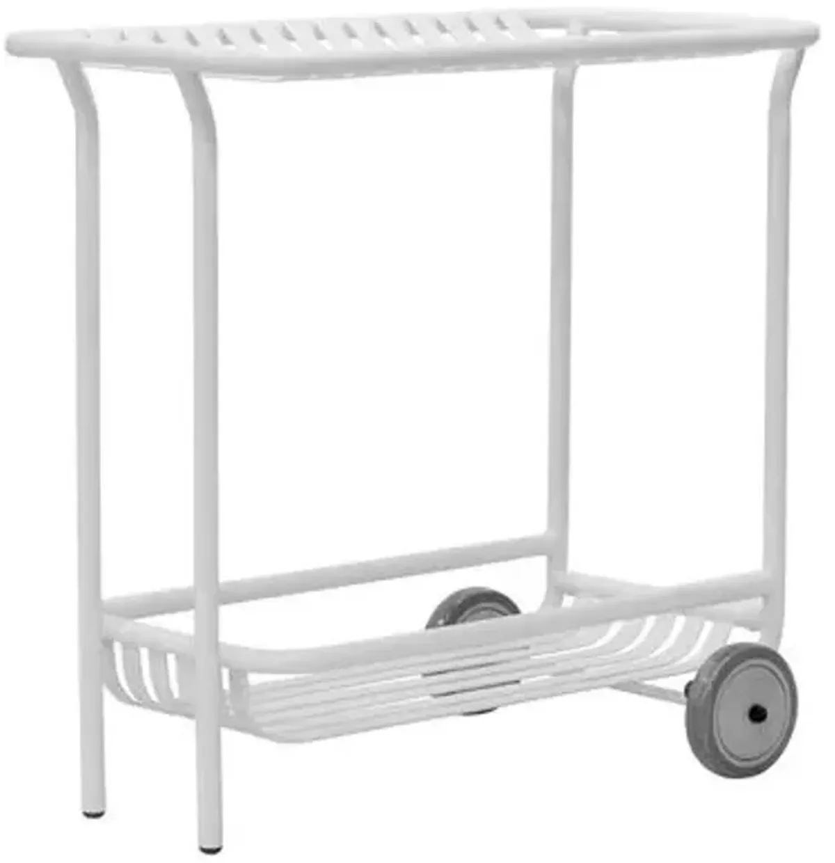 Arboria 32" Outdoor Bar Cart - White