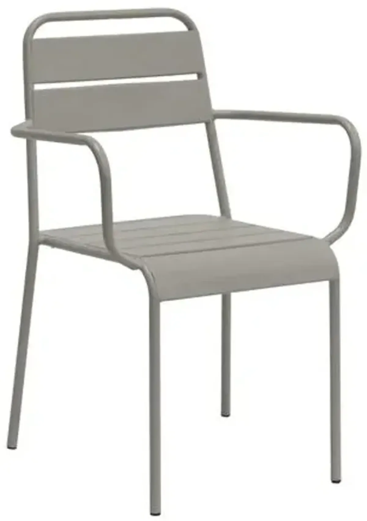 Set of 2 Terrafirma Outdoor Steel Armchairs - Gray