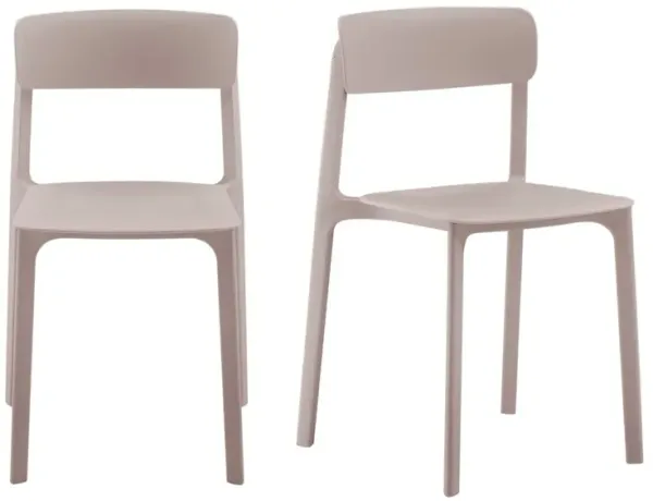 S/2 Perri Indoor/Outdoor Side Chairs