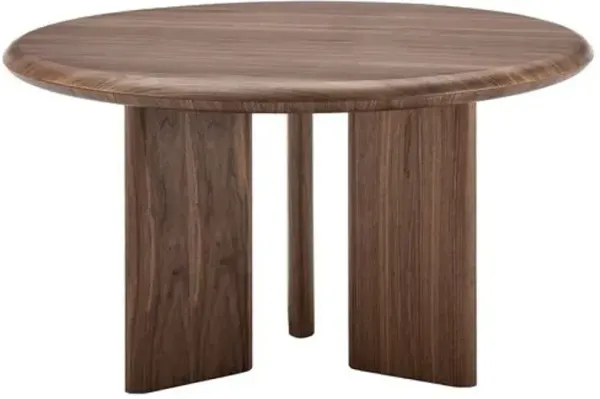 Duke 53" Round Dining Table - Walnut