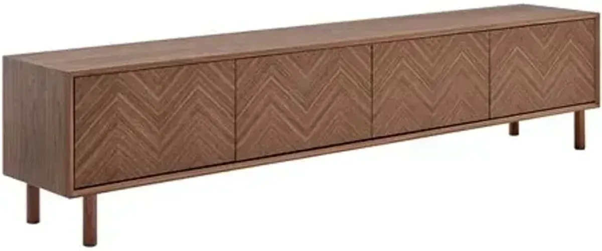 Kirk 85" Media Stand - Brown
