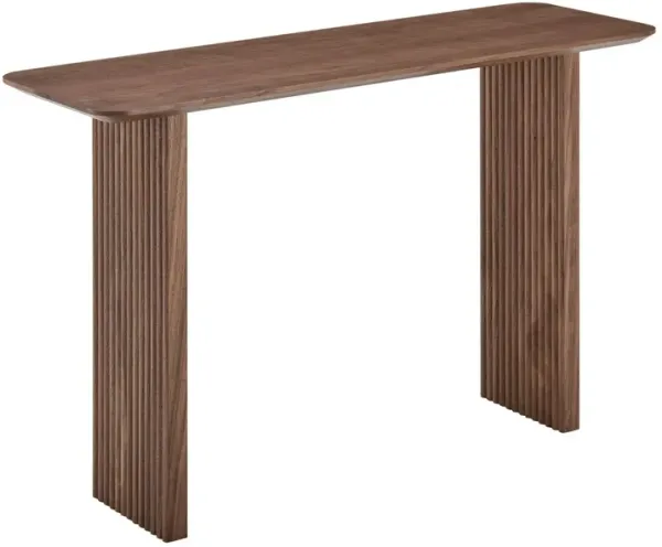Duke 47" Fluted Console Table, Walnut