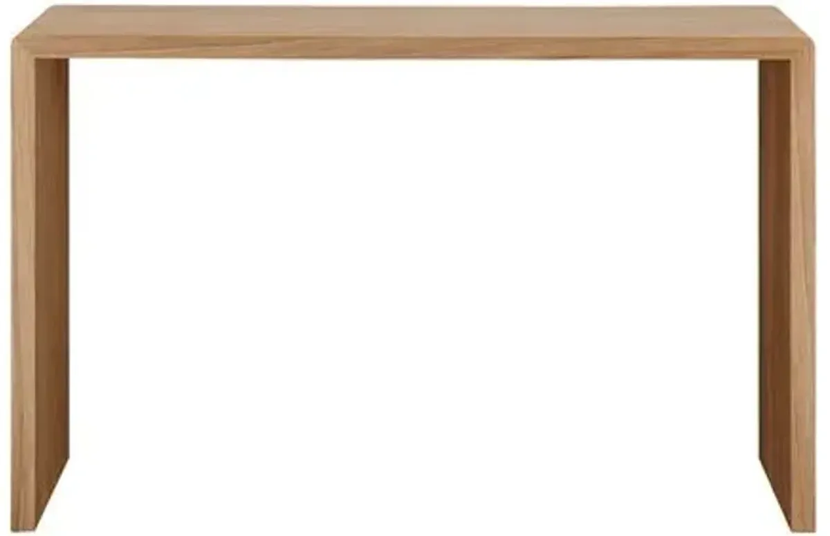 Dexter 47" Waterfall Console Table - Brown