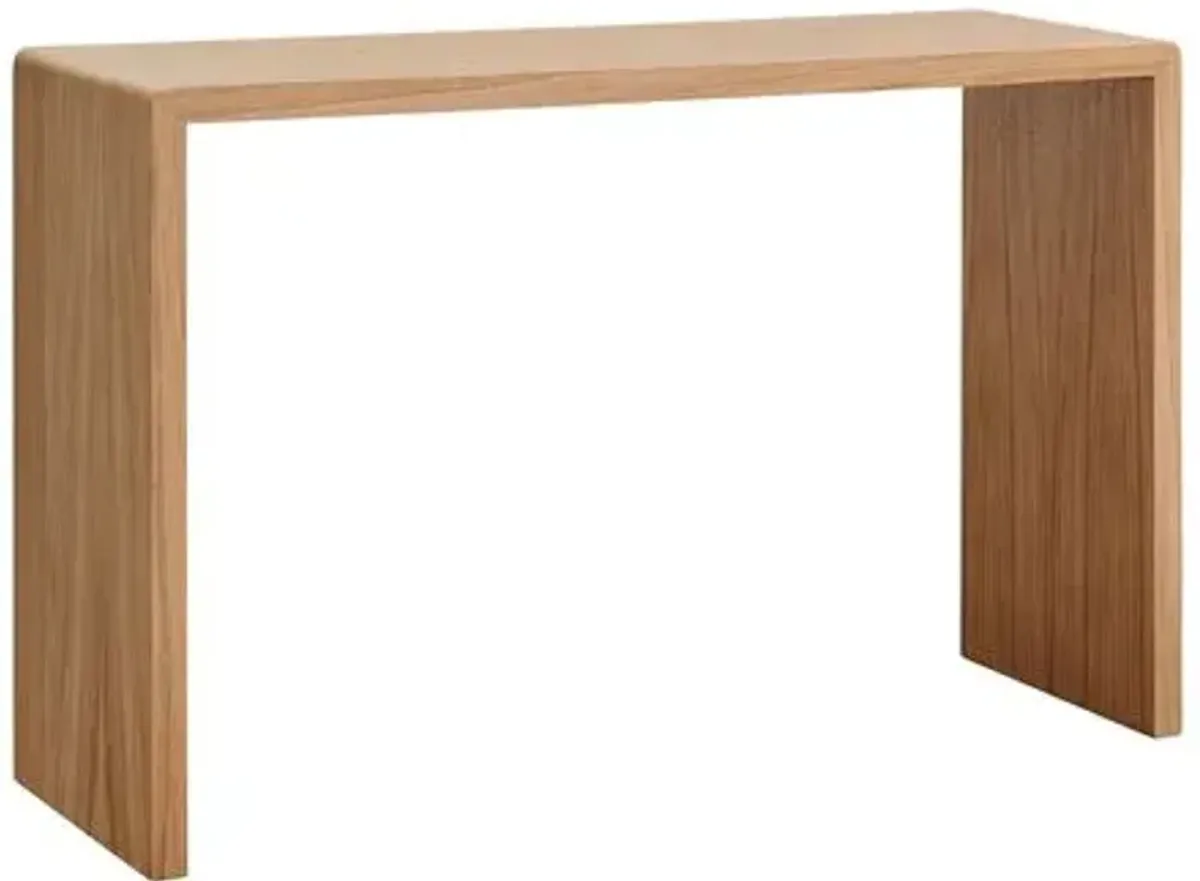 Dexter 47" Waterfall Console Table - Brown