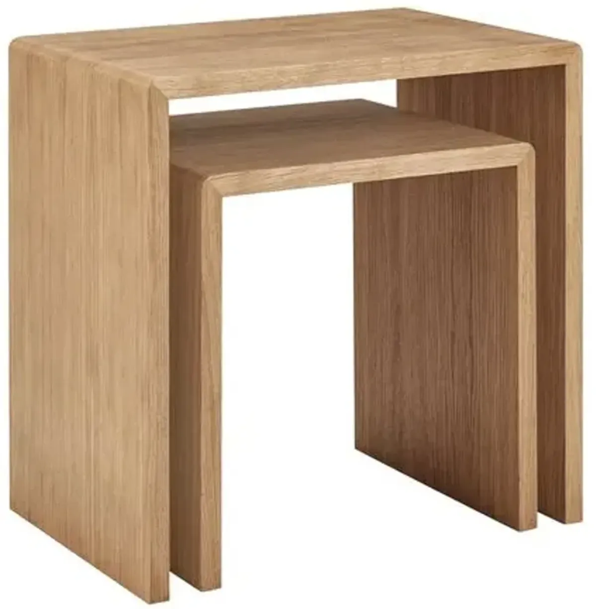 Set of 2 Dexter Waterfall Nesting Side Tables