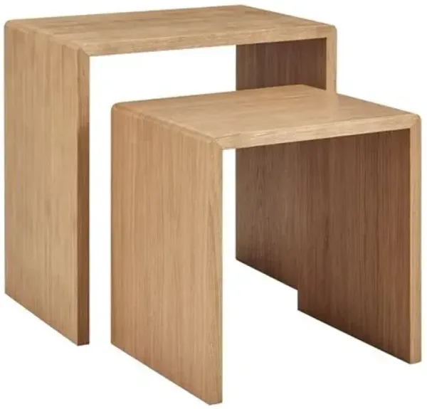 Set of 2 Dexter Waterfall Nesting Side Tables
