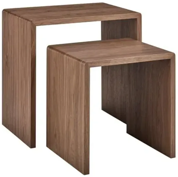Set of 2 Dexter Waterfall Nesting Side Tables