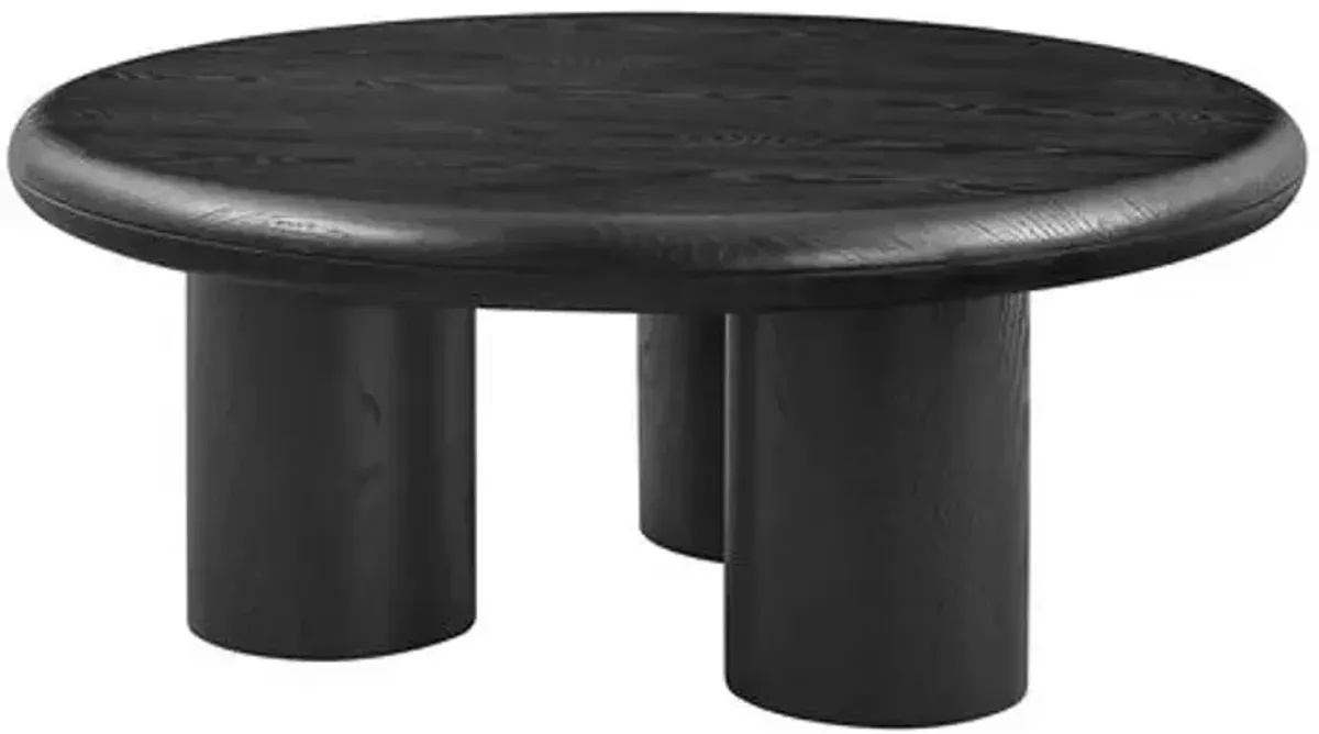 Tobin 36" Round Coffee Table - Black