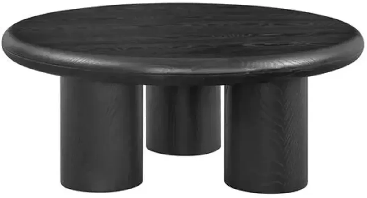 Tobin 36" Round Coffee Table - Black