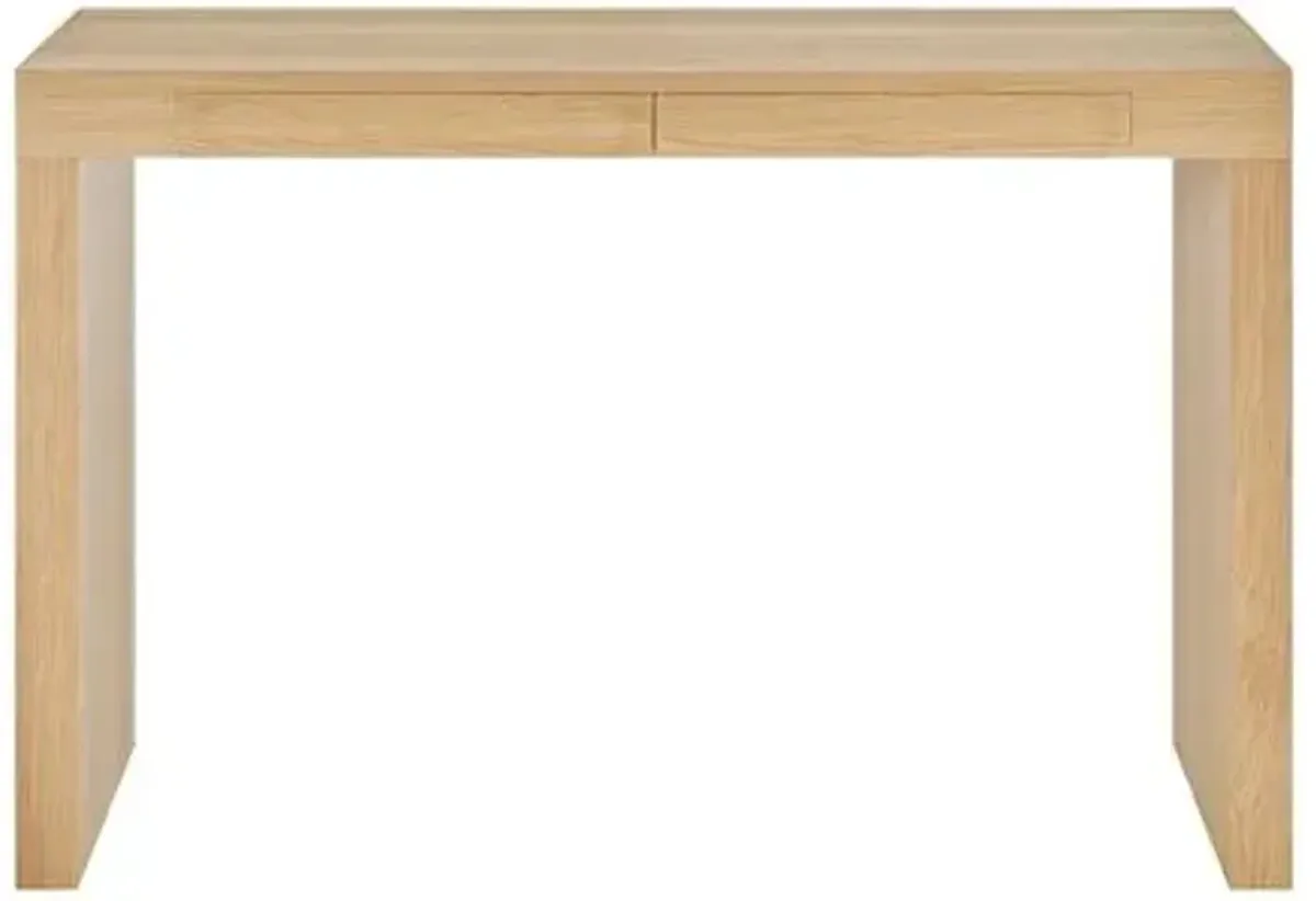 Duke Two-Drawer Desk - Brown