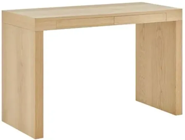 Duke Two-Drawer Desk - Brown