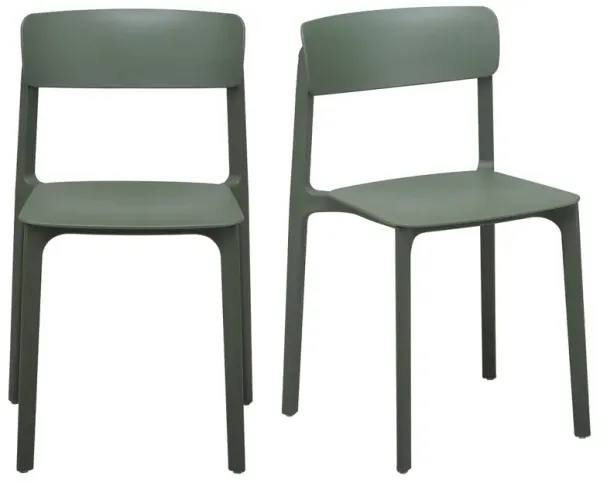 S/2 Perri Indoor/Outdoor Side Chairs