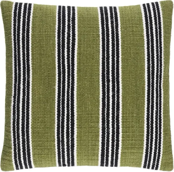 Varyn Bold Stripes Accent Pillow, Olive