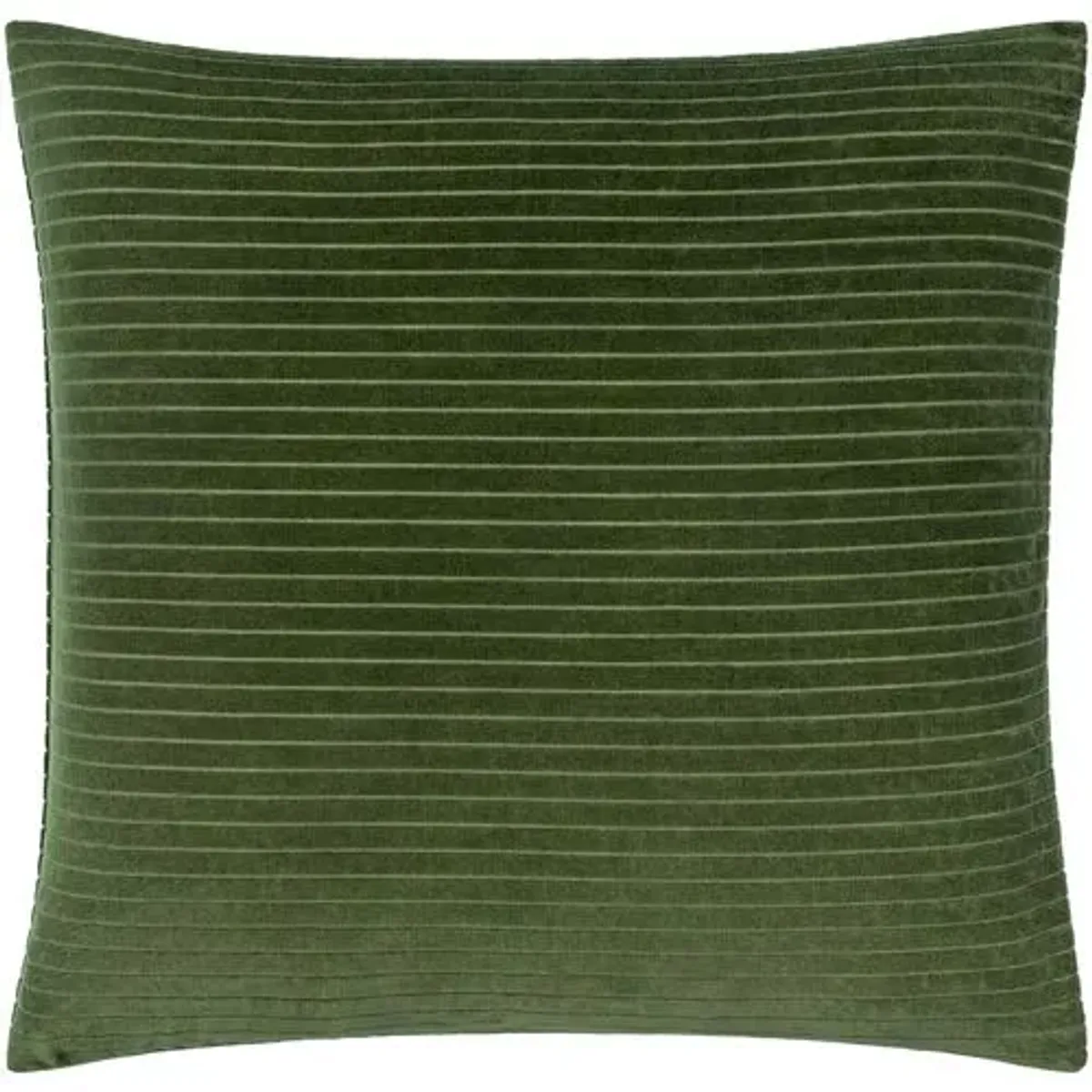 Edric Cotton Velvet Stripes Accent Pillow