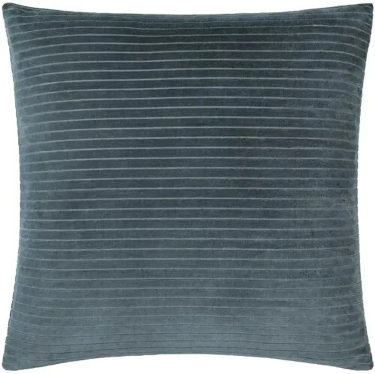 Edric Cotton Velvet Stripes Accent Pillow