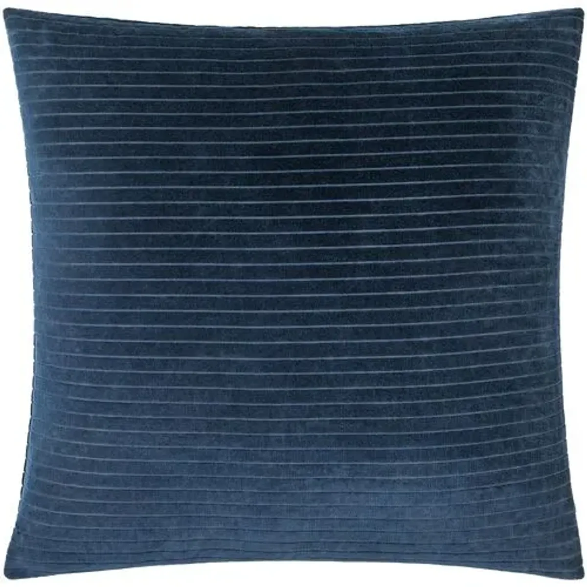 Edric Cotton Velvet Stripes Accent Pillow