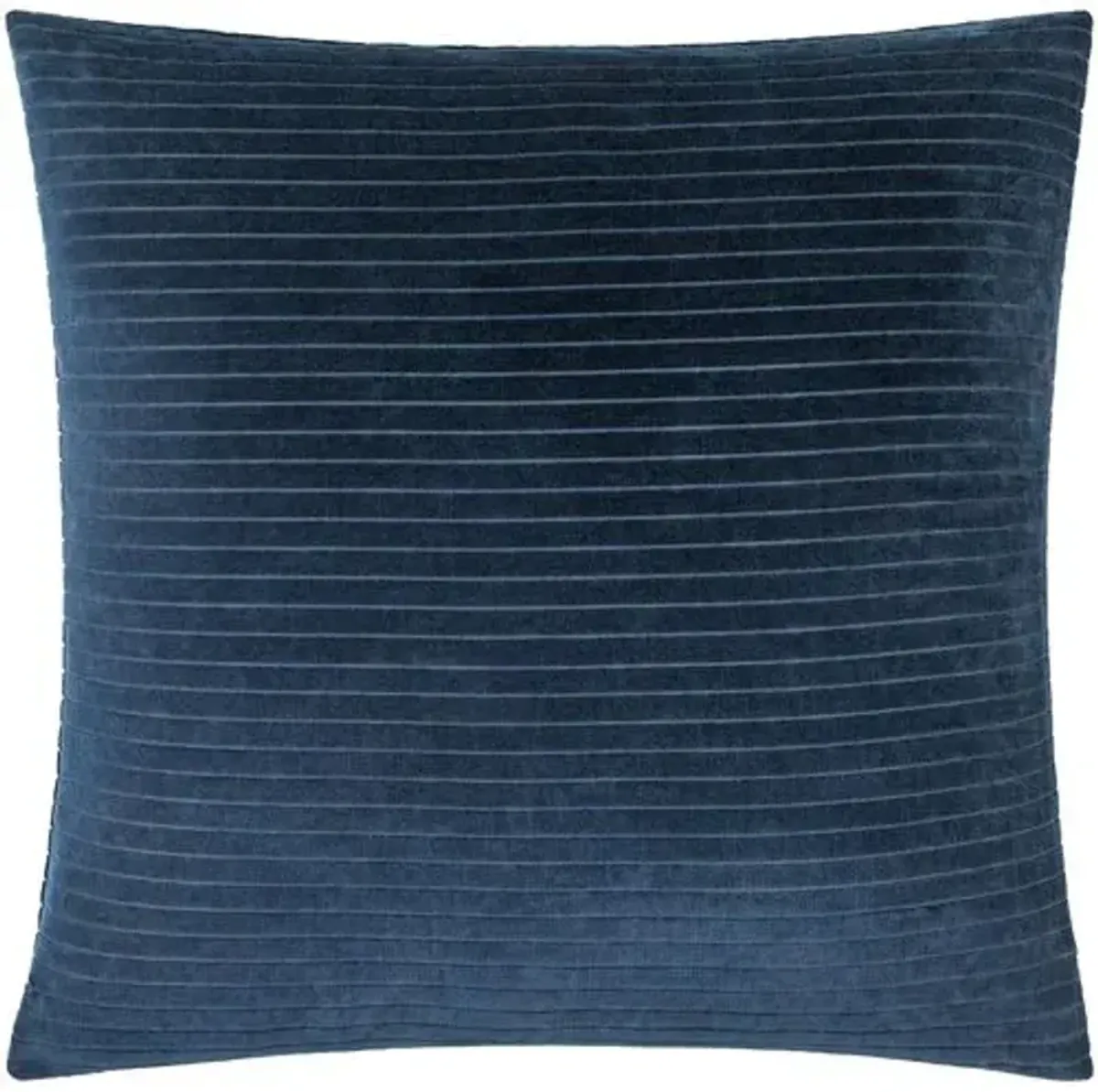 Edric Cotton Velvet Stripes Accent Pillow
