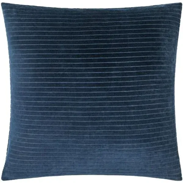 Edric Cotton Velvet Stripes Accent Pillow