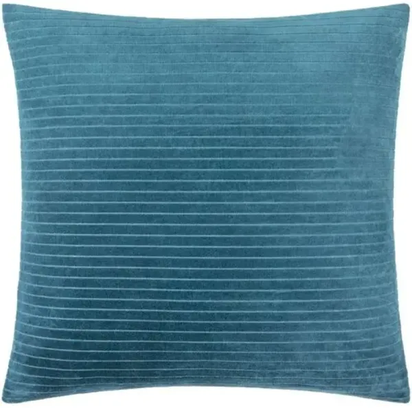 Edric Cotton Velvet Stripes Accent Pillow