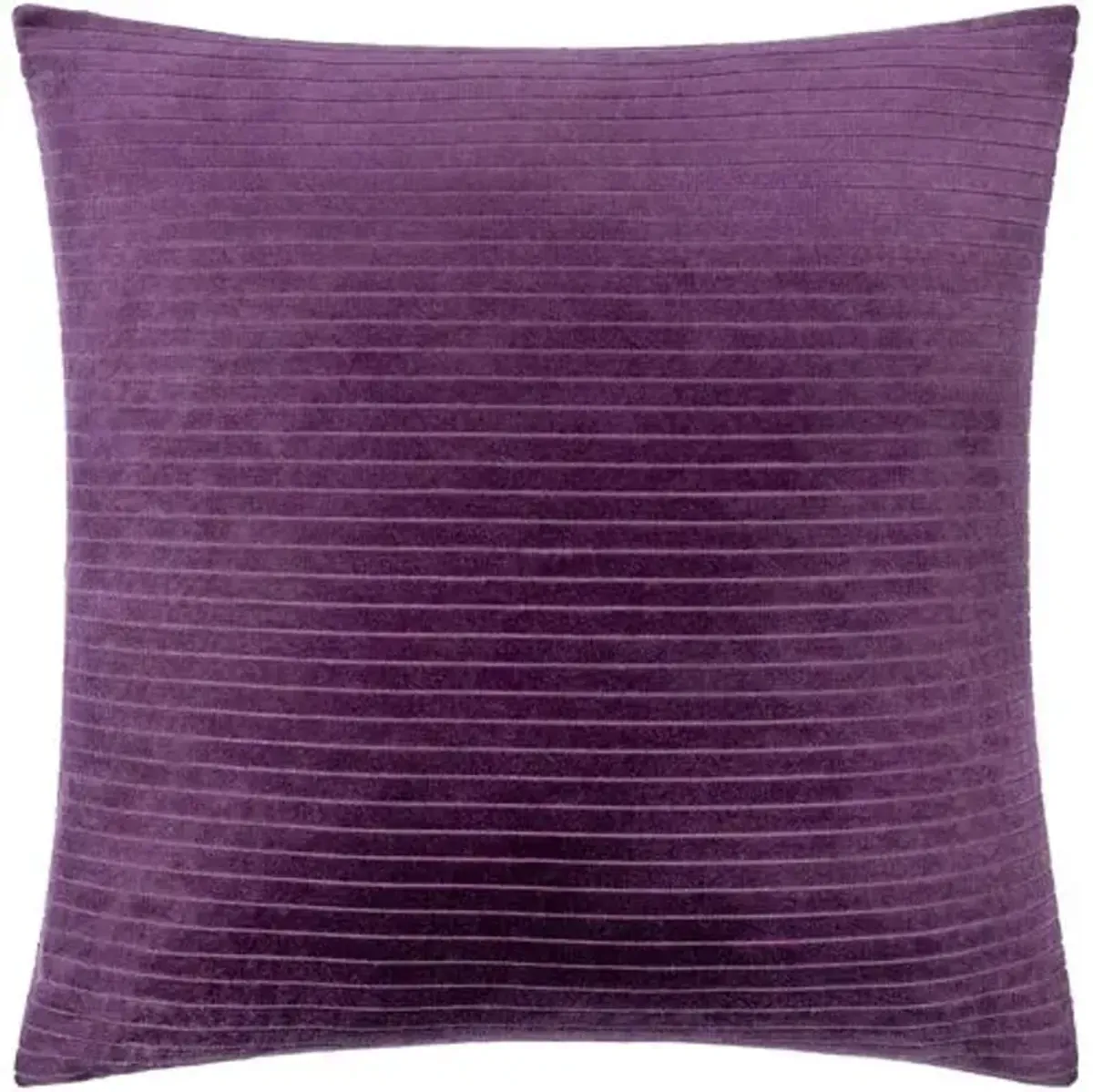Edric Cotton Velvet Stripes Accent Pillow