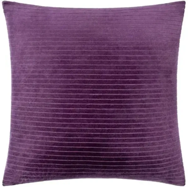 Edric Cotton Velvet Stripes Accent Pillow
