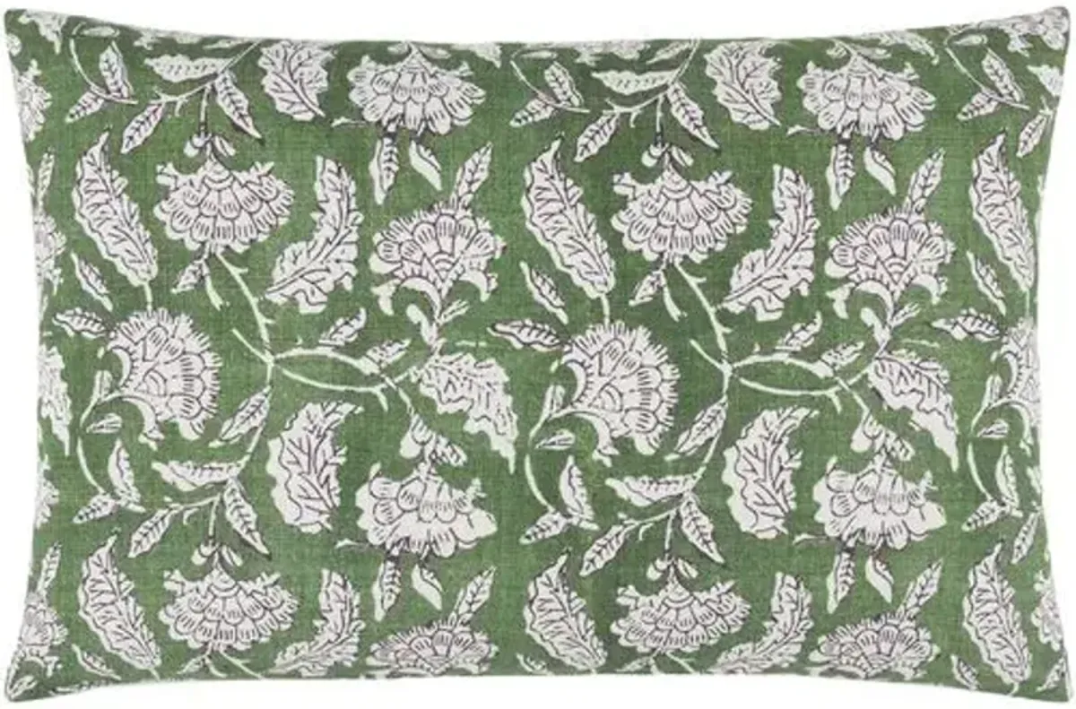 Serynna Floral Accent 14"x22"Lumbar Pillow