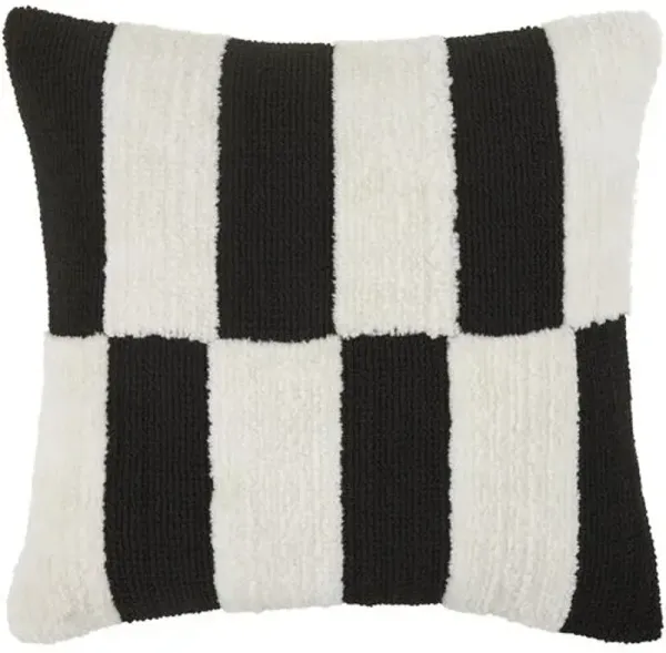 Falrix Checkered Accent Pillow - Black/White