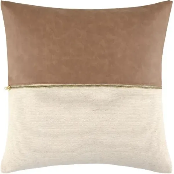 Waylon Polyester Zipper Accent Pillow
