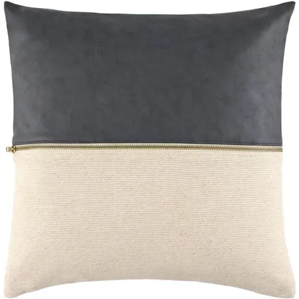 Waylon Polyester Zipper Accent Pillow