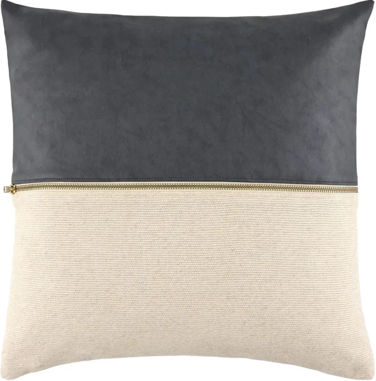 Waylon Polyester Zipper Accent Pillow