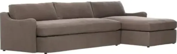 Aurelia 2-Piece Linen Sectional - Amber Lewis x Four Hands - Brown