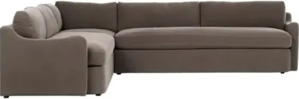 Aurelia 3-Piece Linen Sectional - Amber Lewis x Four Hands - Brown