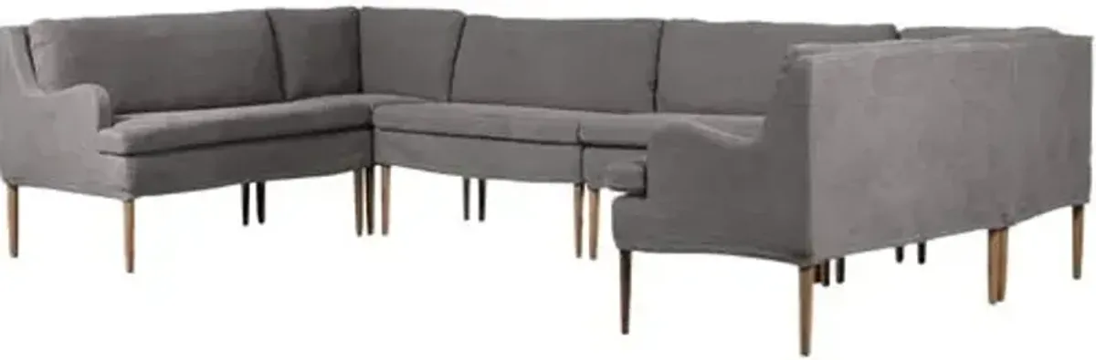 Aurelia Dining Banquette U-Shape - Amber Lewis x Four Hands - Blue