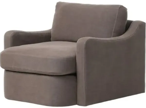 Aurelia Linen Swivel Chair - Amber Lewis x Four Hands